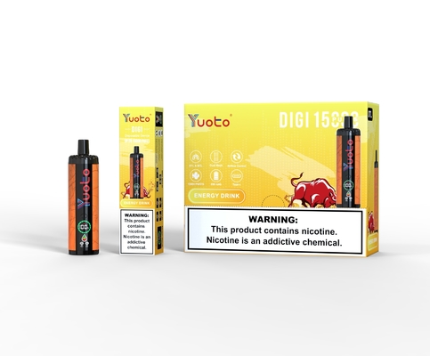 Yuoto DIGI 15000 Puffs Daul Mesh Coil Vape নিয়মিত বায়ু প্রবাহ