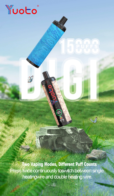 Yuoto DIGI 15000 Puffs Daul Mesh Coil Vape Disposbale Vape with display screen (ডিসপোজাবল স্ক্রিন সহ ইউটো ডিআইজিআই ১৫০০০ পফস)