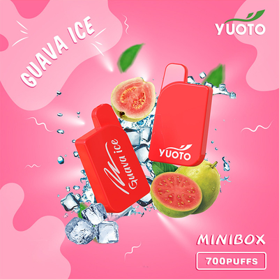 ব্যাটারি 450mAh Yuoto Mini Box Vape 700 Puffs ডিসপোজেবল 15 ফ্লেভার