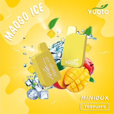 ই জুস 2.3ml Yuoto Mini Box Vape 700 Puffs Disposable 15 Flavor