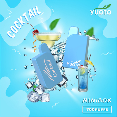Yuoto মিনি বক্স 700 পাফস 15 ফ্লেভার 2.3 এমএল জুস ক্যাপাসিটি আপনার প্রাপ্য মিন্ট আইস মাস্কিং ব্র্যান্ড মঙ্গো আইস