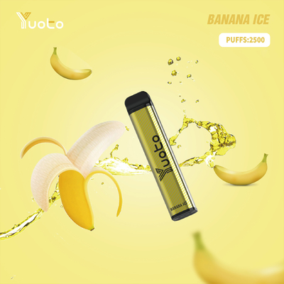 23 স্বাদের Yuoto XXL 2500 Puffs ডিসপোজেবল ভ্যাপ SS304 PCTG উপাদান