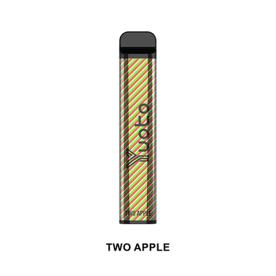 Yuoto দীর্ঘস্থায়ী ডিসপোজেবল E Cig XXL 2500 পাফস ডাবল আপেল 50mg 7ml জুস