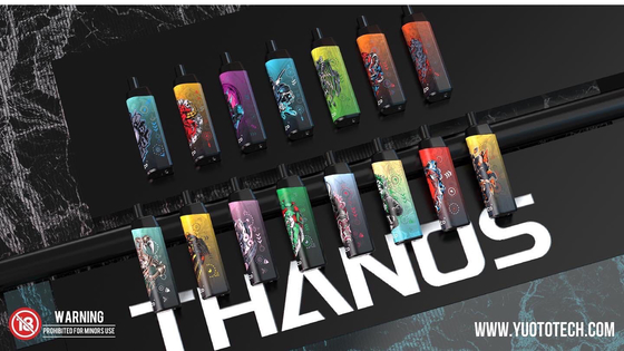 Yuoto Thanos 5000 Puffs 14ml প্রি-ফিল ই-জুস ডিসপোজেবল ভ্যাপোরাইজার 650 mAh ব্যাটারি ক্যাপাসিটি