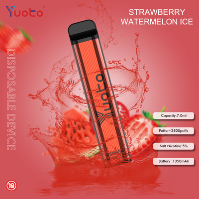 Yuoto 2500 Puffs 23 ফ্লেভার 7 ML ক্যাপাসিটি 1200 mAh ব্যাটারি ক্যাপাসিটি মিন্ট আইস