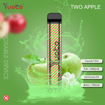 বিশুদ্ধ স্বাদ 2500 পাফস ডিসপোজেবল ভ্যাপ পেন Yuoto Xxl গলা আঘাত করার অনুভূতি