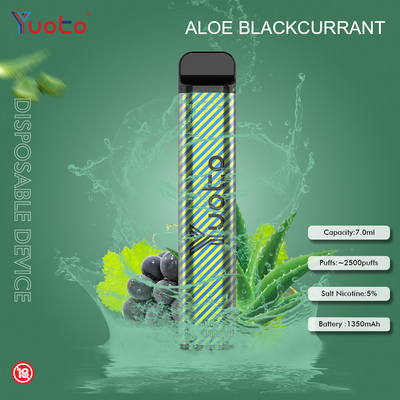 Yuoto 2500 Puffs 23 ফ্লেভার 7 ML ক্যাপাসিটি 1200 mAh ব্যাটারি ক্যাপাসিটি মিন্ট আইস