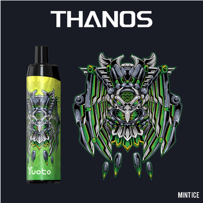 Yuoto Thanos 5000puff ডিসপোজেবল ভ্যাপ ই-সিগারেট ভ্যাপ পেন মেশ কয়েল রিচার্জেবল 650mAh 14ml নিকোটিন 5% /2%
