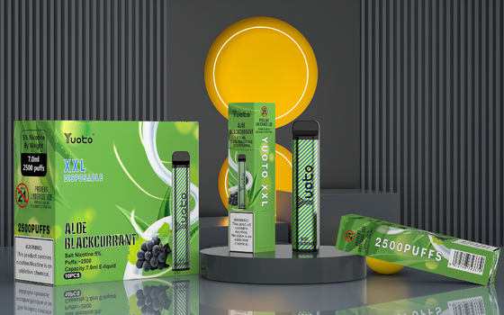 অরিজিনাল ইলেকট্রনিক সিগারেট yuoto xxl 2500 puff vape pen 5% nic ফ্যাক্টরি ভালো মানের পাইকারি দাম