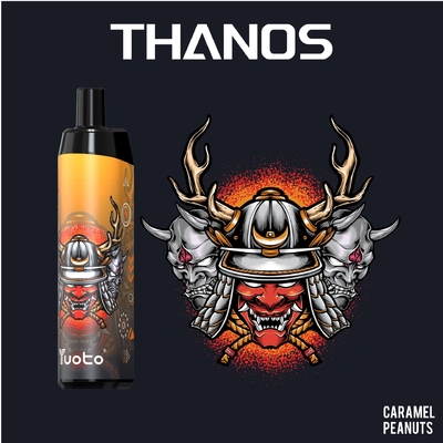 Yuoto Thanos 5000puff ডিসপোজেবল ভ্যাপ ই-সিগারেট ভ্যাপ পেন মেশ কয়েল রিচার্জেবল 650mAh 14ml নিকোটিন 5% /2%