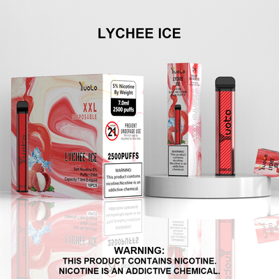 Yuoto XXL 2500 puffs, ডিসপোজেবল vape 7ml তরল ভলিউম লোগো বিভিন্ন স্বাদের মুদ্রণ