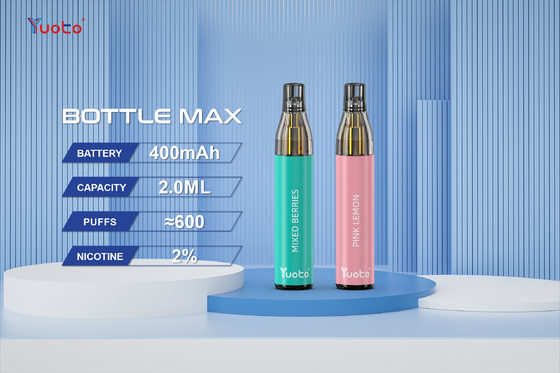 TPD সার্টিফিকেশন সহ 100% আসল Yuoto বোতল ম্যাক্স 2ml 400mah