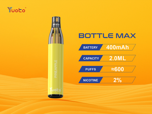 Yuoto TPD নতুন মডেল 600 puff 2% nic vapes ই সিগারেট ইলেকট্রনিক