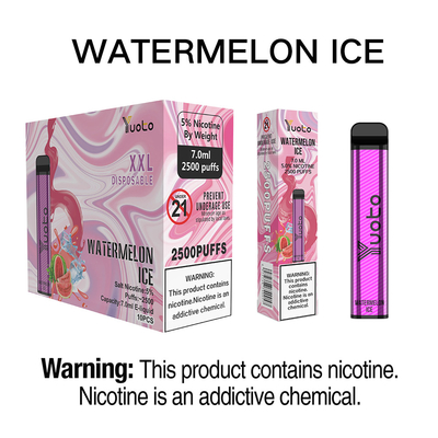 5% nic 7ml লিকুইড yuoto xxl 2500 পাফ ডিসপোজেবল ইলেকট্রনিক সিগারেট ভ্যাপ পেন ভালো মানের