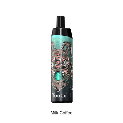 Yuoto Thanos ডিসপোজেবল 5000 Puffs Vape Pod Milk Coffee with 14ml E-liquid 650mAh ব্যাটারি মেশ কয়েল দ্রুত শিপিং ভারত