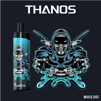 Yuoto Thanos ডিসপোজেবল 5000 Puffs Vape Pod Milk Coffee with 14ml E-liquid 650mAh ব্যাটারি মেশ কয়েল দ্রুত শিপিং ভারত