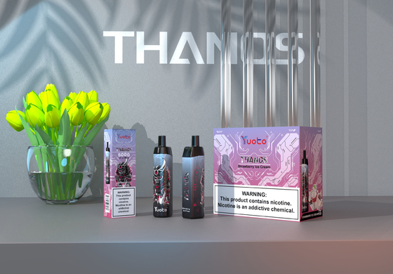 ফলের স্বাদ YUOTO ডিসপোজেবল Vape Thanos 5000puffs MSDS অনুমোদিত