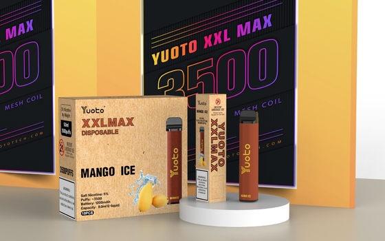 তরমুজের স্বাদ Yuoto xxl Max 3500 Puffs ডিসপোজেবল ভ্যাপ ভ্যাপোরাইজার মেশ কয়েল লেদার সারফেস 9ml
