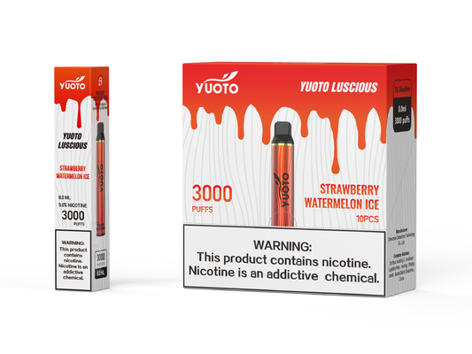 নিকোটিন ডিস্ট্রিবিউটর Yuoto Luscious 3000 Puff, 8.0ml E Juice Disposable Vape Pen