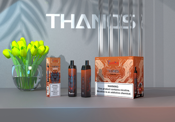14ML 650mAh Yuoto Thanos E সিগারেট, 5000 পাফ পেন হুক্কা মেশ কয়েল টাইপ সি সহ