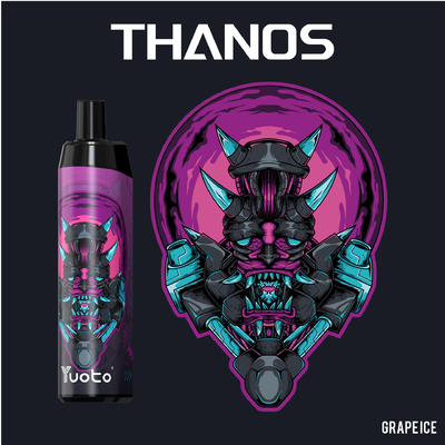 14ML 650mAh Yuoto Thanos E সিগারেট, 5000 পাফ পেন হুক্কা মেশ কয়েল টাইপ সি সহ