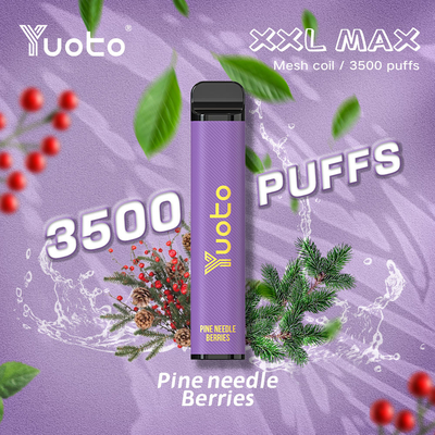 Oringinal ইলেকট্রনিক সিগারেট XXL Max YUOTO 3500 পাফ ফলের স্বাদ OEM ODM চীন সরবরাহ পড Vape পেন diaposible vape