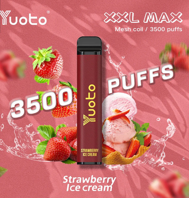 16 স্বাদের Yuoto XXL Max 3500 Puffs ডিসপোজেবল ভ্যাপ 9.0ml E জুস 1200mAh