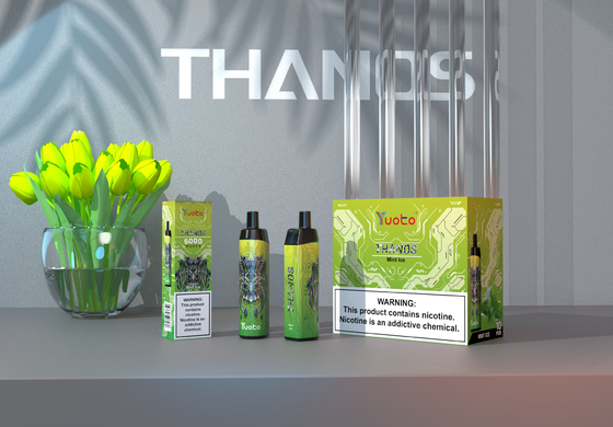 Yuoto Thanos 5000 Puffs Vape Pen, 14ML 650mAh মেশ কয়েল টাইপ সি ভ্যাপোরাইজার