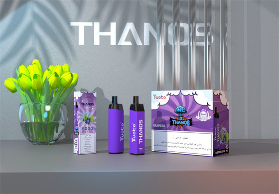টাইপ সি রিচার্জেবল Yuoto Thanos 5000 Puffs ডিসপোজেবল ভ্যাপ 14ml E Liquid 650mAh