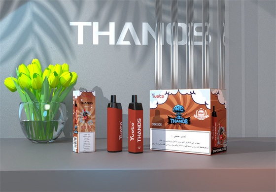 টাইপ সি রিচার্জেবল Yuoto Thanos 5000 Puffs ডিসপোজেবল ভ্যাপ 14ml E Liquid 650mAh
