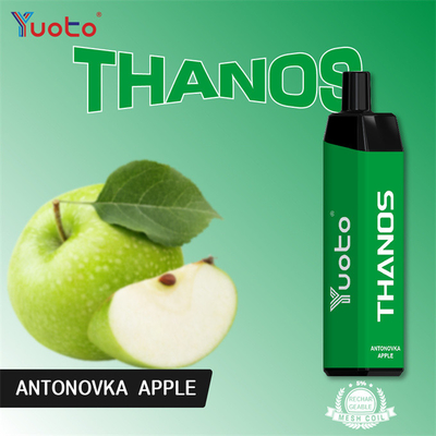 টাইপ সি রিচার্জেবল Yuoto Thanos 5000 Puffs ডিসপোজেবল ভ্যাপ 14ml E Liquid 650mAh