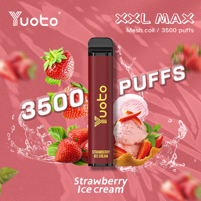ODM ডিসপোজেবল ভ্যাপস CE ROHS Yuoto XXL Max 3500 puffs Vaping Pod Systems 18 Mixed Flavor Dubai Buy
