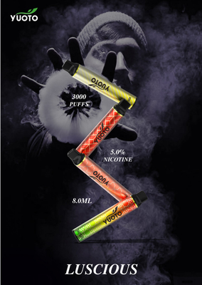 Yuoto Luscious ডিসপোজেবল ইলেকট্রনিক সিগারেট 8ml E Liquid Pod Cartridge Vaporizer E Vape Pod Mango Ice