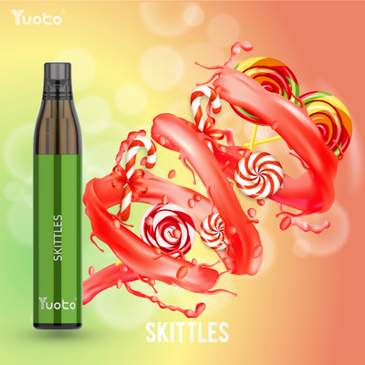 Yuoto বোতল ম্যাক্স 600puff ডিসপোজেবল ভ্যাপ মেশ কয়েল 2ml TPD 16 ফ্লেভার সহ