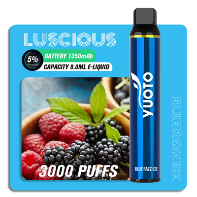 ODM 3000 Puffs ডিসপোজেবল ইলেকট্রনিক সিগারেট, Yuoto Luscious E Cig OEM