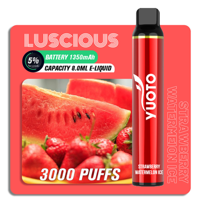 OEM ODM ফলের স্বাদ পাফ বার ভ্যাপ পেন, 8ml 3000 পাফ Yuoto সুস্বাদু ডিসপোজেবল ভ্যাপ