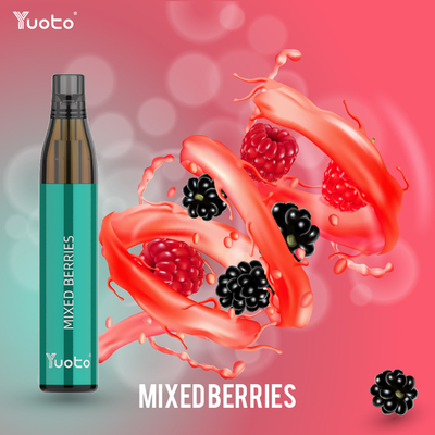 Yuoto Bottlemax ডিসপোজেবল ভ্যাপ পেন বাল্ক 600 পাফ মিক্সড বেরি কম নিকোটিন 2% TPD