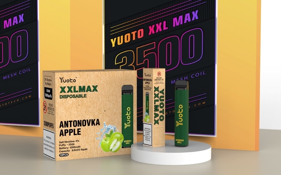 Yuoto XXL Max 0% 2% 5% Nic ডিসপোজেবল ই সিগারেট প্রিফিলড কার্টিজ মেশ কয়েল