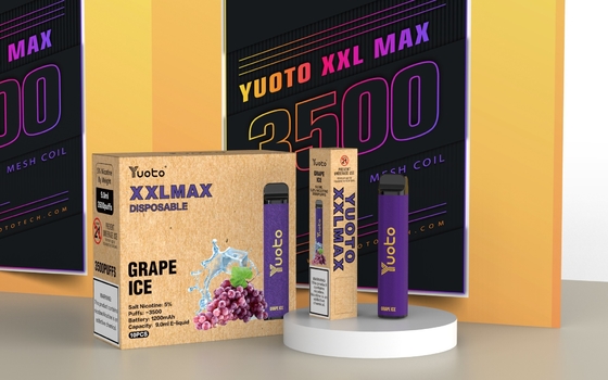 Yuoto XXL Max 0% 2% 5% Nic ডিসপোজেবল ই সিগারেট প্রিফিলড কার্টিজ মেশ কয়েল
