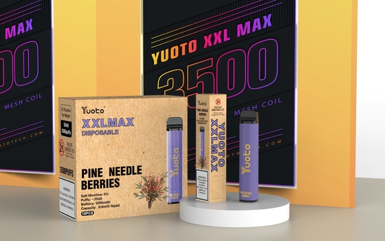 Yuoto XXL Max 0% 2% 5% Nic ডিসপোজেবল ই সিগারেট প্রিফিলড কার্টিজ মেশ কয়েল