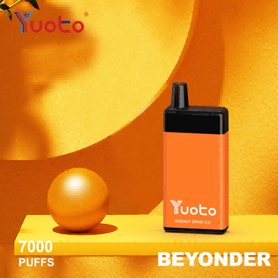 7000 Puffs Yuoto Beyonder ডিসপোজেবল ভ্যাপ রিচার্জেবল 650 MAH