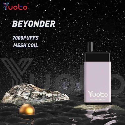 3.6 V Yuoto Beyonder 7000 Puffs Disposable Vape Mint Bluberry Flavors