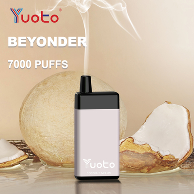 16ml ই-লিকুইড 900mAh ব্যাটারি মেশ কয়েল সহ 7000 Puffs Yuoto Beyonder ডিসপোজেবল ভ্যাপ পেন হুক্কা