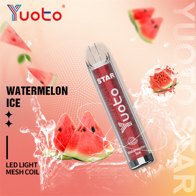 16 রঙের Yuoto Vape Star 1000mAh 3.2V ব্যাটারি ইলেকট্রনিক সিগারেট