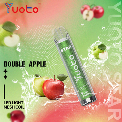 1.2ohm ডিসপোজেবল 3000 Puffs Yuoto Vape Star সহ 16 রঙ