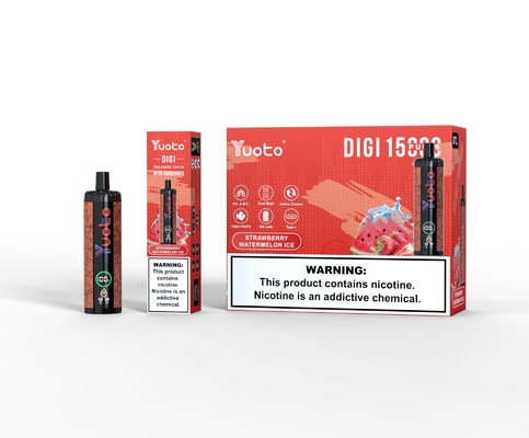 Yuoto DIGI 15000 Puffs Daul Mesh Coil Vape নিয়মিত বায়ু প্রবাহ