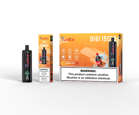 Yuoto DIGI 15000 Puffs Daul Mesh Coil Vape Disposbale Vape with display screen (ডিসপোজাবল স্ক্রিন সহ ইউটো ডিআইজিআই ১৫০০০ পফস)