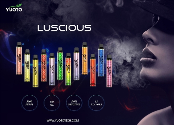 নিষ্পত্তিযোগ্য Yuoto Luscious 3000puff 27flavor 42g ওজনের পেয়ারা বরফ
