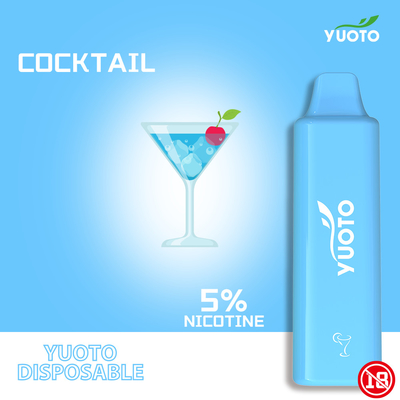 অরিজিনাল Yuoto Smart pro 1500puff 2-5%mg ডিসপোজেবল ecig 800mAh