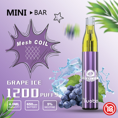 yuoto মিনি বার ডিসপোসিবল vape 1200puff